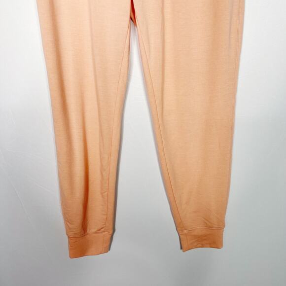 Old Navy Active Womens Small S Coral Orange Jogger Pants Foldover Waist Pockets - Picture 4 of 8